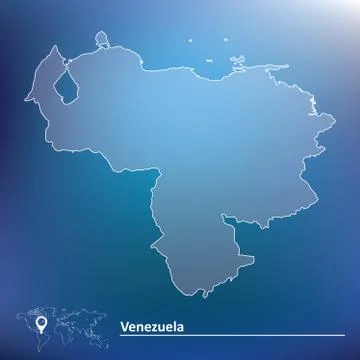 Map of Venezuela Stock Illustration