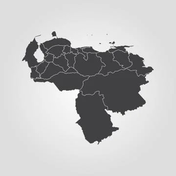 Map of Venezuela Stock Illustration