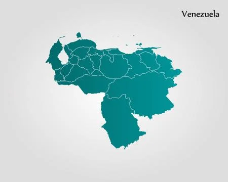 Map of Venezuela Stock Illustration