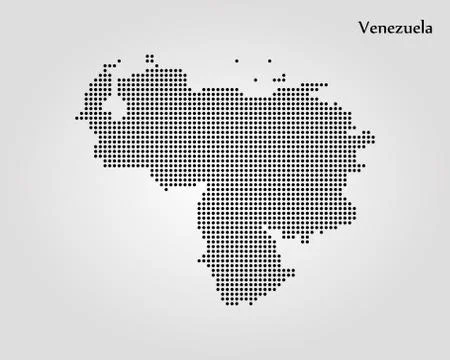 Map of Venezuela. Vector illustration. World map Illustrazione stock