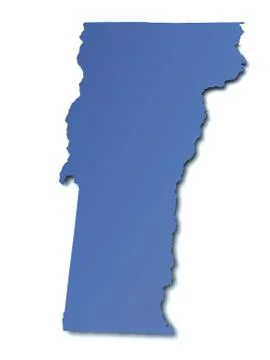 Map of Vermont - USA Stock Illustration