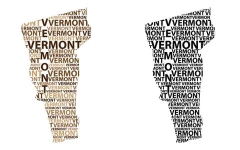 Map of Vermont - vector illustration Ilustração Stock