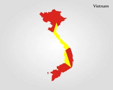 Map of Vietnam Stock Illustration