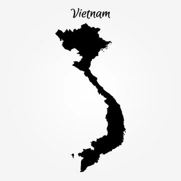 Map of Vietnam Stock Illustration