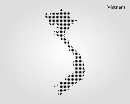 Map of Vietnam. Vector illustration. World map Stock Illustration
