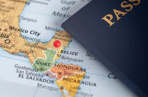 Map View of Belmopan, Belize Fotos Stock