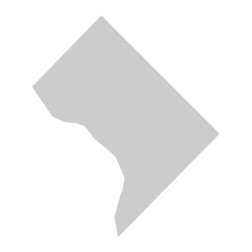 Map of Washington, D.C. Illustrazione stock