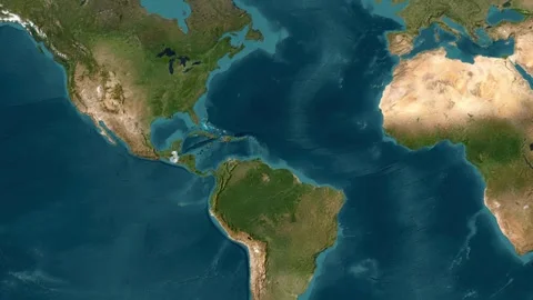 Map with waving flag of Guatemala Stock Footage 294127835