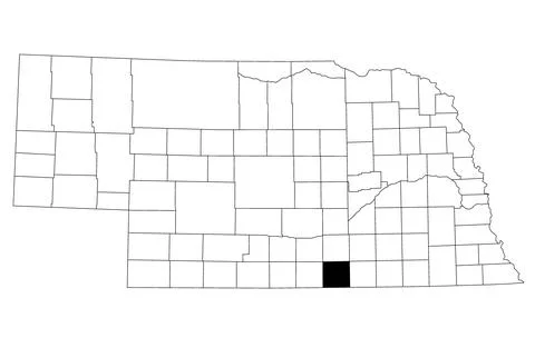 Map of Webster County in Nebraska state on white background. single County .. Stock Illustration