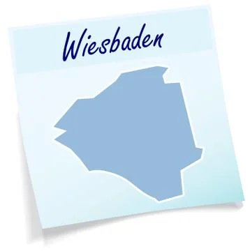 Map of Wiesbaden Stock Illustration
