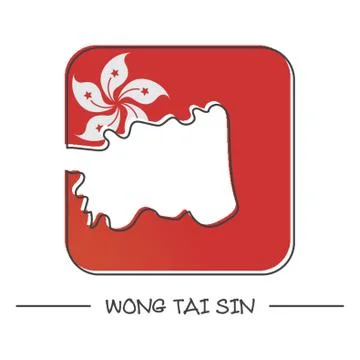 Map Of Wong Tai Sin Stock-Illustration