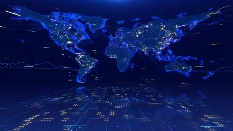 Map of the world. Abstract background Stock Footage 147401944