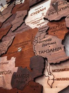 Map of the world with city designations. Stock Photos