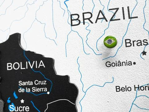 Map of the world with city designations. Stock Photos