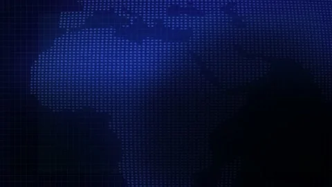 Map of the world dots motion Stock Footage 170943583