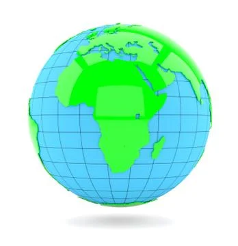 Map of the world globe with shadow イラスト素材
