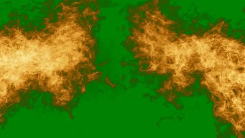 Map world green background fire two orange flames green screen animated Stock Footage 314064545