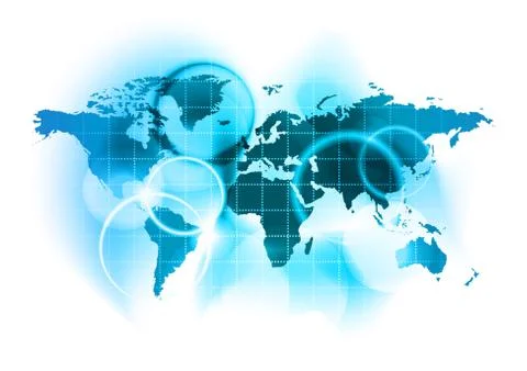 Map of the world Stock Illustration