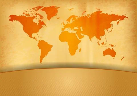 Map of the world Stock Illustration