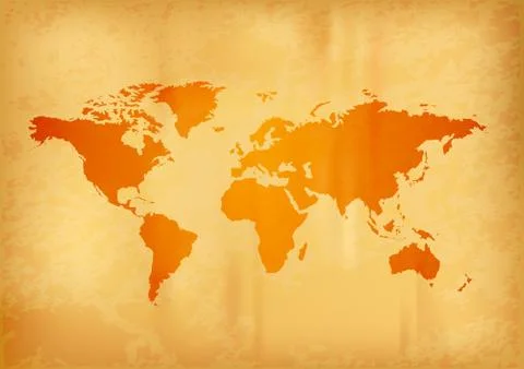 Map of the world Illustrazione stock