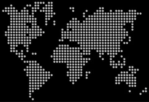 Map of the world Stock Illustration