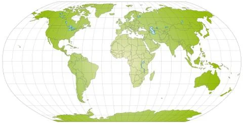 Map of the world Stock Illustration