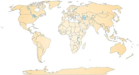 Map of the world Stock Illustration
