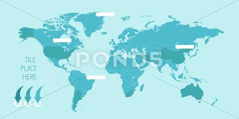 Map of the World Stock Illustrationen