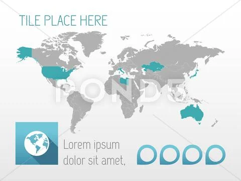 Map of the World Stock Illustrationen