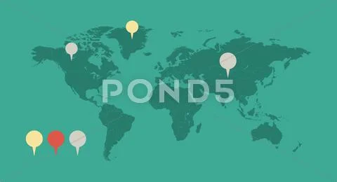 Map of the World Stock Illustrationen