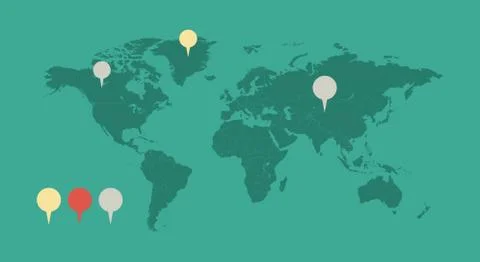 Map of the World Stock Illustration