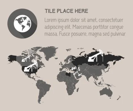 Map of the World Stock Illustration