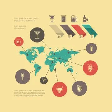 Map of the World Stockillustratie