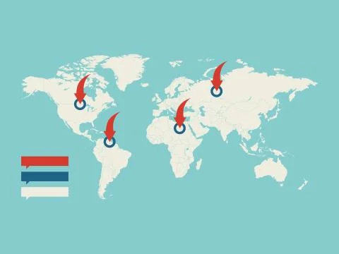 Map of the World Stock Illustration