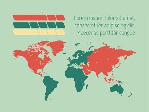 Map of the World Stock Illustration