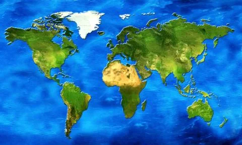 Map of the world Stock Illustration