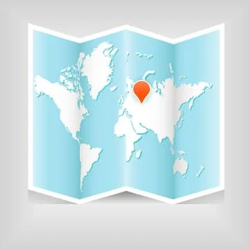 Map of world Stock Illustration