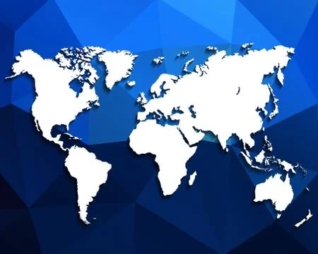 Map of the world Stock Illustration