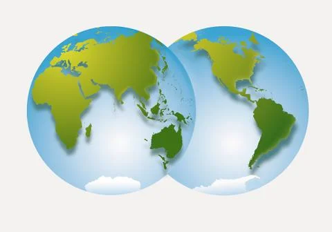 Map of the world Stock Illustration