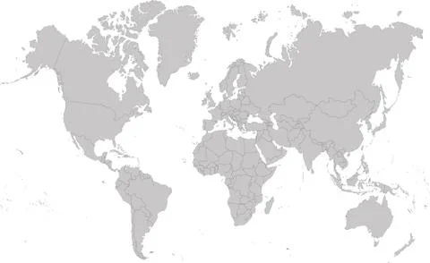 Map of the World Stock Illustration