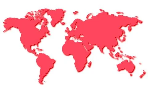 Map of the world Stock Illustration