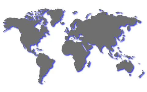 Map of the world Stock Illustration