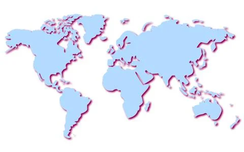 Map of the world Stock Illustration