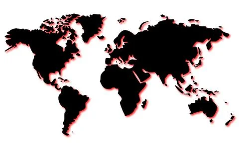 Map of the world Stock Illustration