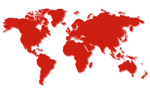 Map of the world Stock Illustration