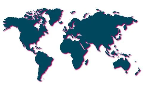 Map of the world Stock Illustration