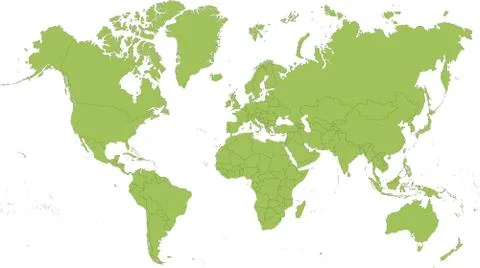Map of the World Stock Illustration