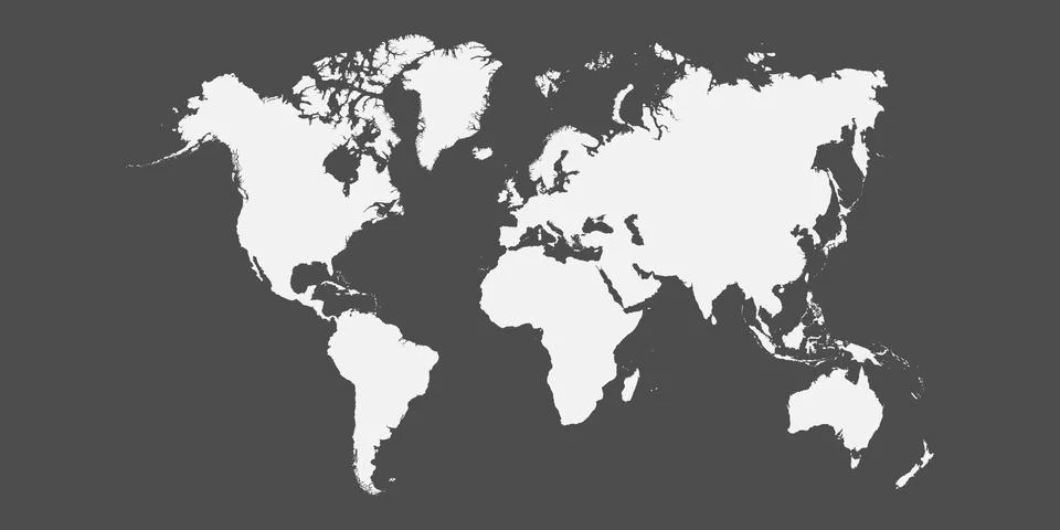 Map of world Stock Illustration
