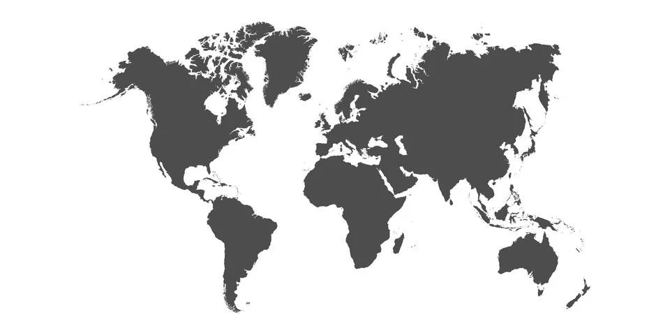 Map of world Stock Illustration
