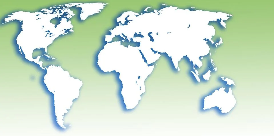 Map world illustration Stock Illustration
